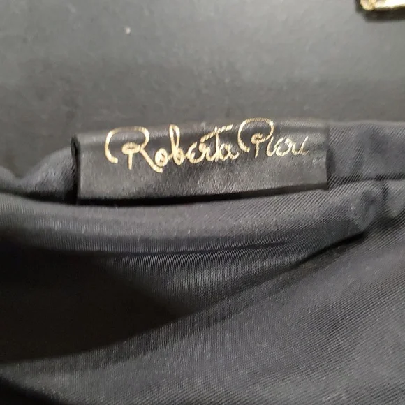 Roberta Pieri Black Canvas Tote Bag - Picture 15 of 16